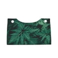 thumbnail image 1 of Lsque Green Leave Fern Printed Long Tissue Box Cover Holder, Facial Paper Organizer Dispenser,Triangle with Bottom Belt, PVC Leather Decorative Organizer, 1 of 9