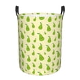 thumbnail image 1 of Lsque Green Pears1 Pattern Laundry Hamper Basket, Tall Woven Rope Hamper Basket for Clothes, Lightweight Storage Basket, Collapsible Waterproof-Small, 1 of 6