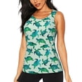 thumbnail image 1 of Lsque Green Sea Turtle Printed Workout Tank Tops for Women, Athletic Sports Tank Tops, Compression Sleeveless Dry Fit Shirts,Sleeveless Yoga Shirt-Medium, 1 of 9
