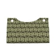 thumbnail image 1 of Lsque Green Snake Printed Long Tissue Box Cover Holder, Facial Paper Organizer Dispenser,Triangle with Bottom Belt, PVC Leather Decorative Organizer, 1 of 9