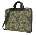 thumbnail image 1 of Lsque Green Snake Skin Pattern Laptop Bag – Portable & Slim Single-Shoulder Computer Case with Adjustable Strap, Protective, Lightweight for 13”/14”/15.6” Laptops, 1 of 8