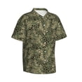 thumbnail image 1 of Lsque Green Snake Skin pattern Hawaiian Shirt for Men, Unisex Summer Beach Casual Short Sleeve Button Down Shirts-Large, 1 of 9