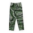thumbnail image 1 of Lsque Green Snakeskin Print Women's Pajama Pants, Lounge Pant - Comfortable Home Wear,Elastic Waistband, Stylish Design-X-Large, 1 of 9