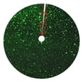 thumbnail image 1 of Lsque Green Sparkling Print Christmas Tree Skirt, Tree Skirt with Ties or Velcro, Perfect for Holiday Decorations, Halloween, and New Year-48", 1 of 7