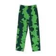 thumbnail image 1 of Lsque Green Stripes Of Watermelon Print Men's Pajama Pants, Lounge Pant - Comfortable Home Wear,Elastic Waistband, Stylish Design-Large, 1 of 9