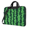 thumbnail image 1 of Lsque Green Stripes Of Watermelon Pattern Laptop Bag – Portable & Slim Single-Shoulder Computer Case with Adjustable Strap, Protective, Lightweight for 13”/14”/15.6” Laptops, 1 of 8