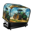 thumbnail image 1 of Lsque Green Tractor Field Print 2 Slice Toaster Cover , Kitchen Appliance Dustproof Protector , Toaster Protector Dustproof Kitchen Appliance Cover, 1 of 7