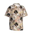 thumbnail image 1 of Lsque Groovy Disco pattern Hawaiian Shirt for Men, Unisex Summer Beach Casual Short Sleeve Button Down Shirts-Medium, 1 of 9