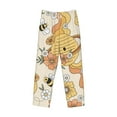 thumbnail image 1 of Lsque Groovy Floral Print Men's Pajama Pants, Lounge Pant - Comfortable Home Wear,Elastic Waistband, Stylish Design-Small, 1 of 9