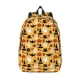 thumbnail image 1 of Lsque Halloween Ghost Pumpkin Pattern Canvas Daypack, Durable Backpack, High-quality Versatile Backpack,Vintage Compact Backpack-Small, 1 of 6
