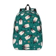 thumbnail image 1 of Lsque Halloween Ghosts Pattern Canvas Daypack, Durable Backpack, High-quality Versatile Backpack,Vintage Compact Backpack-Small, 1 of 6