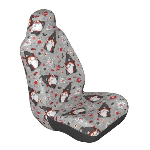 Lsque Halloween Gnome Pattern Car Seat Covers for Front Seats , Waterproof Seat Covers for Cars, Sporty Front Seat Covers,Car Seat Cover Protector Front Seats