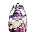 thumbnail image 1 of Lsque Halloween Gnome With Pumpkins Pattern Canvas Daypack, Durable Backpack, High-quality Versatile Backpack,Vintage Compact Backpack-Medium, 1 of 6