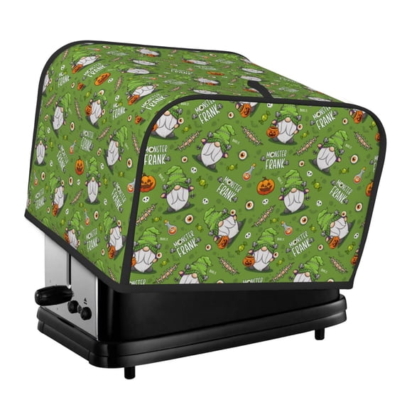 Lsque Halloween Monster Gnome Print 4 Slice Toaster Cover , Kitchen Appliance Dustproof Protector , Toaster Protector Dustproof Kitchen Appliance Cover