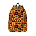 thumbnail image 1 of Lsque Halloween Pattern Canvas Daypack, Durable Backpack, High-quality Versatile Backpack,Vintage Compact Backpack-Medium, 1 of 6