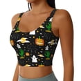 thumbnail image 1 of Lsque Halloween Printed Women'S Sports Bra, Compression, Moisture Wicking, High-Impact Sports Bra For Women,Supportive sports bra-Medium, 1 of 9