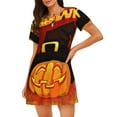 thumbnail image 1 of Lsque Halloween Pumpkin Pattern Nightgowns for Women Sleep Shirts Short Sleeve Nightshirt Pullover Nightdress Soft Sleepwear Relaxed Fit Nightdress, 1 of 6