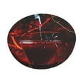 thumbnail image 1 of Lsque Halloween Vampire Party Pattern Round Bar chair cushion covers Velvet Fabric Premium Comfort Protects from Scratches and Stains for 14-17 Inch Chair-12 inch, 1 of 7