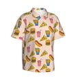 thumbnail image 1 of Lsque Hamburger Pizza Coke pattern Hawaiian Shirt for Men, Unisex Summer Beach Casual Short Sleeve Button Down Shirts-XX-Large, 1 of 9