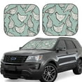 thumbnail image 1 of Lsque Hand Drawn Chickens 2 PCS Windshield Sun Shade | CarFoldable Window Covers | Car Accessories Reflect UV for Universal Cars SUV Truck | Small, 1 of 7