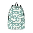 thumbnail image 1 of Lsque Hand Drawn Snake Pattern Canvas Daypack, Durable Backpack, High-quality Versatile Backpack,Vintage Compact Backpack-Small, 1 of 6