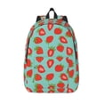 thumbnail image 1 of Lsque Hand Drawn Strawberry Pattern Canvas Daypack, Durable Backpack, High-quality Versatile Backpack,Vintage Compact Backpack-Medium, 1 of 6