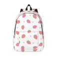 thumbnail image 1 of Lsque Hand Drawn Strawberry Pattern Canvas Daypack, Durable Backpack, High-quality Versatile Backpack,Vintage Compact Backpack-Small, 1 of 6