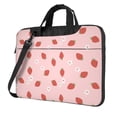 thumbnail image 1 of Lsque Hand Drawn Strawberry Pattern Laptop Bag – Portable & Slim Single-Shoulder Computer Case with Adjustable Strap, Protective, Lightweight for 13”/14”/15.6” Laptops, 1 of 8
