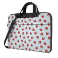 thumbnail image 1 of Lsque Hand Drawn Strawberry Pattern Laptop Bag – Portable & Slim Single-Shoulder Computer Case with Adjustable Strap, Protective, Lightweight for 13”/14”/15.6” Laptops, 1 of 8