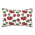 thumbnail image 1 of Lsque Hand Drawn Strawberry Pattern Pillow Case – Soft & Cozy Throw Pillow Cover, Hypoallergenic Cushion Case for Sleeping Women with Envelope Closure-20"x30", 1 of 6