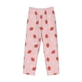 thumbnail image 1 of Lsque Hand Drawn Strawberry Print Men's Pajama Pants, Lounge Pant - Comfortable Home Wear,Elastic Waistband, Stylish Design-Medium, 1 of 9