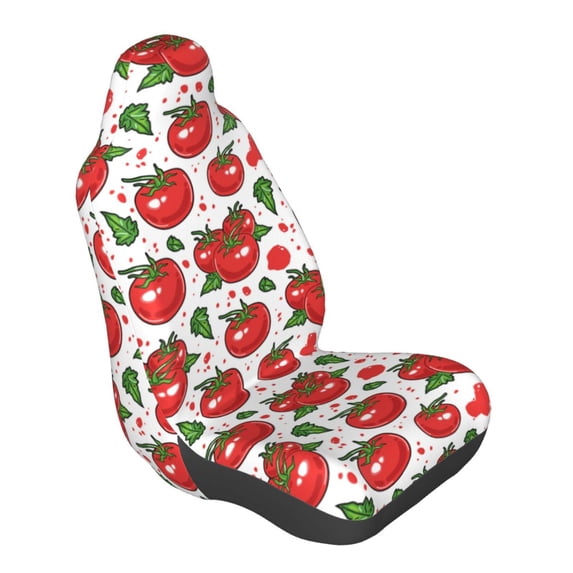 Lsque Hand Drawn Tomatoes Pattern Car Seat Covers for Front Seats , Waterproof Seat Covers for Cars, Sporty Front Seat Covers,Car Seat Cover Protector Front Seats