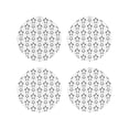 thumbnail image 1 of Lsque Hand Drawn Turtle Pattern 4" Drink Coasters Set of 4, PVC Leather Absorbent Coasters, Table Coaster Set Decorative Coffee Cup Coasters Housewarming Gift -Round Shape, 1 of 6