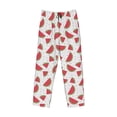 thumbnail image 1 of Lsque Hand Drawn Watermelon Print Men's Pajama Pants, Lounge Pant - Comfortable Home Wear,Elastic Waistband, Stylish Design-Small, 1 of 9