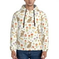 thumbnail image 1 of Lsque Happy Easter Pattern Casual Men's Hoodie,Hooded Sweatshirt with Kangaroo Pocket,Pullover Hoodie-4X-Large, 1 of 7