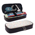 thumbnail image 1 of Lsque Happy Easter Printed Big Capacity PU Leather Pencil Case Large Pencil Pouch Stationery Pen Bag Pencil Holder for Teen, 1 of 6