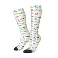thumbnail image 1 of Lsque Happy Easter Rabbit Printed Crew Socks Men's Women's LightWeight Thin Casual Calf Socks ,Knee High Socks,Cotton Socks, 1 of 9