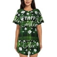 thumbnail image 1 of Lsque Happy Easter Women's Short-Sleeved Pajama Set - 2 Piece Soft and Lightweight Sleepwear Set-, 1 of 1