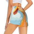 thumbnail image 1 of Lsque Happy Goat In Meadow Printed Women's Running Shorts with Liner Pockets,Elastic Quick Dry Workout Athletic Gym Yoga Shorts,Womens High Waist Shorts-Small, 1 of 9