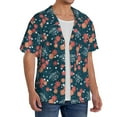 thumbnail image 1 of Lsque Happy Mother's Day print Men's Cuban Collar Short Sleeve Shirt Summer Beachwear Casual Button Down Fashionable Vacation Leisure Shirt-3X-Large, 1 of 7