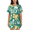 thumbnail image 1 of Lsque Happy Mother's Day1 Women's Short-Sleeved Pajama Set - 2 Piece Soft and Lightweight Sleepwear Set-, 1 of 9