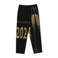 thumbnail image 1 of Lsque Happy New Year 2024 (2) Print Women's Pajama Pants, Lounge Pant - Comfortable Home Wear,Elastic Waistband, Stylish Design-Large, 1 of 9