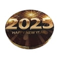 thumbnail image 1 of Lsque Happy New Year 2025 B Pattern Round Bar chair cushion covers Velvet Fabric Premium Comfort Protects from Scratches and Stains for 14-17 Inch Chair-12 inch, 1 of 7