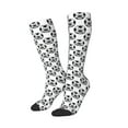 thumbnail image 1 of Lsque Happy Soccer Printed Crew Socks Men's Women's LightWeight Thin Casual Calf Socks ,Knee High Socks,Cotton Socks, 1 of 9