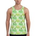 thumbnail image 1 of Lsque Happy St. Patrick's Day Pattern Mens Tank Tops Muscle Athletic Quick Dry Sleeveless Workout Fitness T Shirts Beach Tank Top, Loose-fit Sleeveless Shirt for Men-, 1 of 7