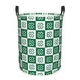 thumbnail image 1 of Lsque Happy saint Patricks day Pattern Laundry Hamper Basket, Tall Woven Rope Hamper Basket for Clothes, Lightweight Storage Basket, Collapsible Waterproof-Medium, 1 of 6