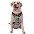 thumbnail image 1 of Lsque Hawaii Palms Dog Harness, No-Pull Pet Harness with 2 Leash Clips, Adjustable Soft Padded Dog Vest with Easy Control Handle for Large Dogs-, 1 of 9