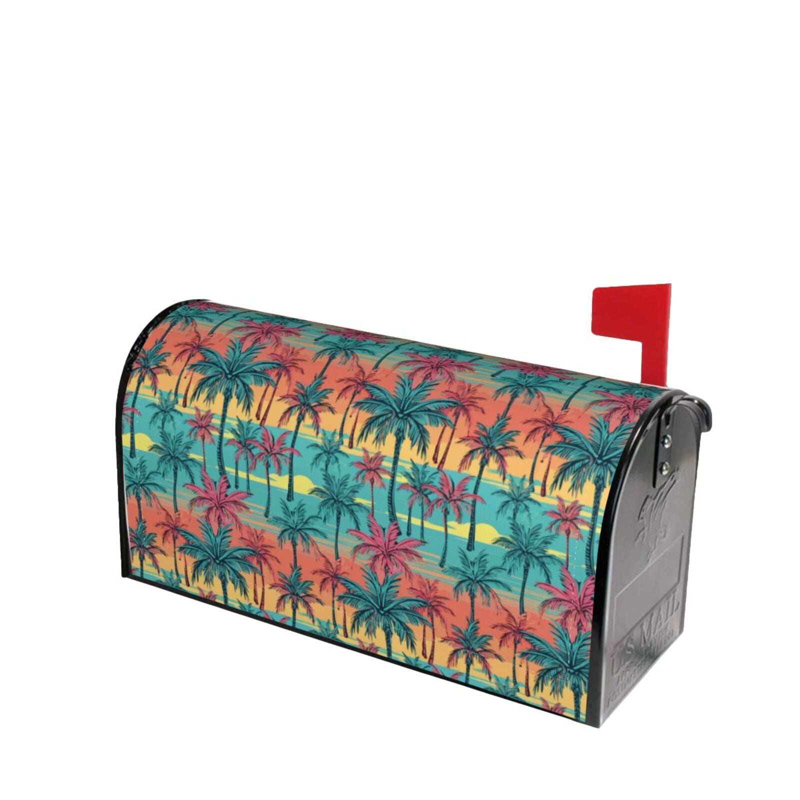 Lsque Hawaii Palms Mailbox Cover Standard Size ,Magnetic Mailbox Covers ...