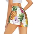 thumbnail image 1 of Lsque Hawaiian Pineappl Printed Women's Running Shorts with Liner Pockets,Elastic Quick Dry Workout Athletic Gym Yoga Shorts,Womens High Waist Shorts-Medium, 1 of 9
