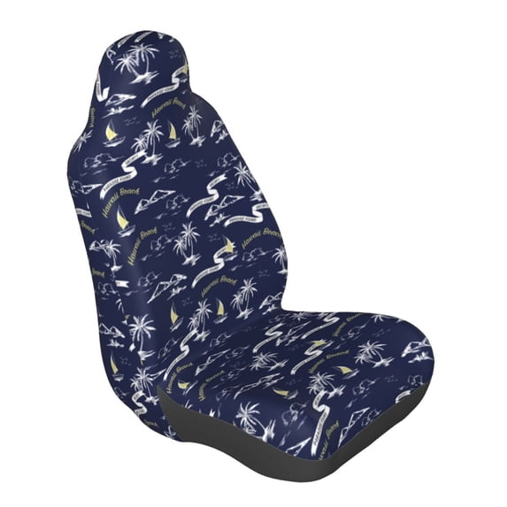 Lsque Hawaiian Style Pattern Car Seat Covers for Front Seats , Waterproof Seat Covers for Cars, Sporty Front Seat Covers,Car Seat Cover Protector Front Seats